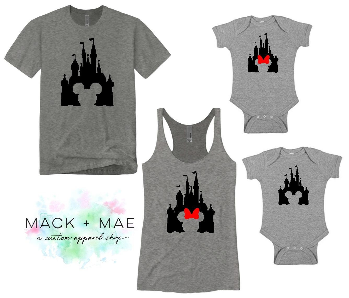 Matching Disney Family Shirts, Castle Tank Top, Mickey Mouse Inspired…