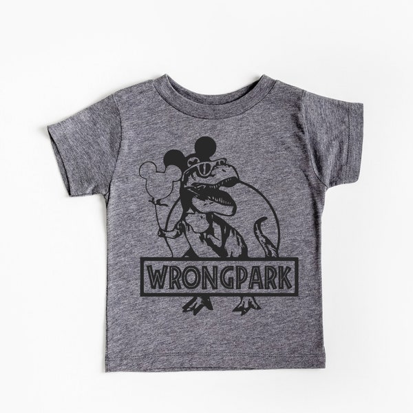 Disney Inspired WRONG PARK MICKEY Balloon - Triblend T Shirt