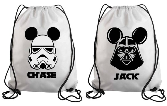 Star Wars Inspired Drawstring Bag Disney World Land Etsy