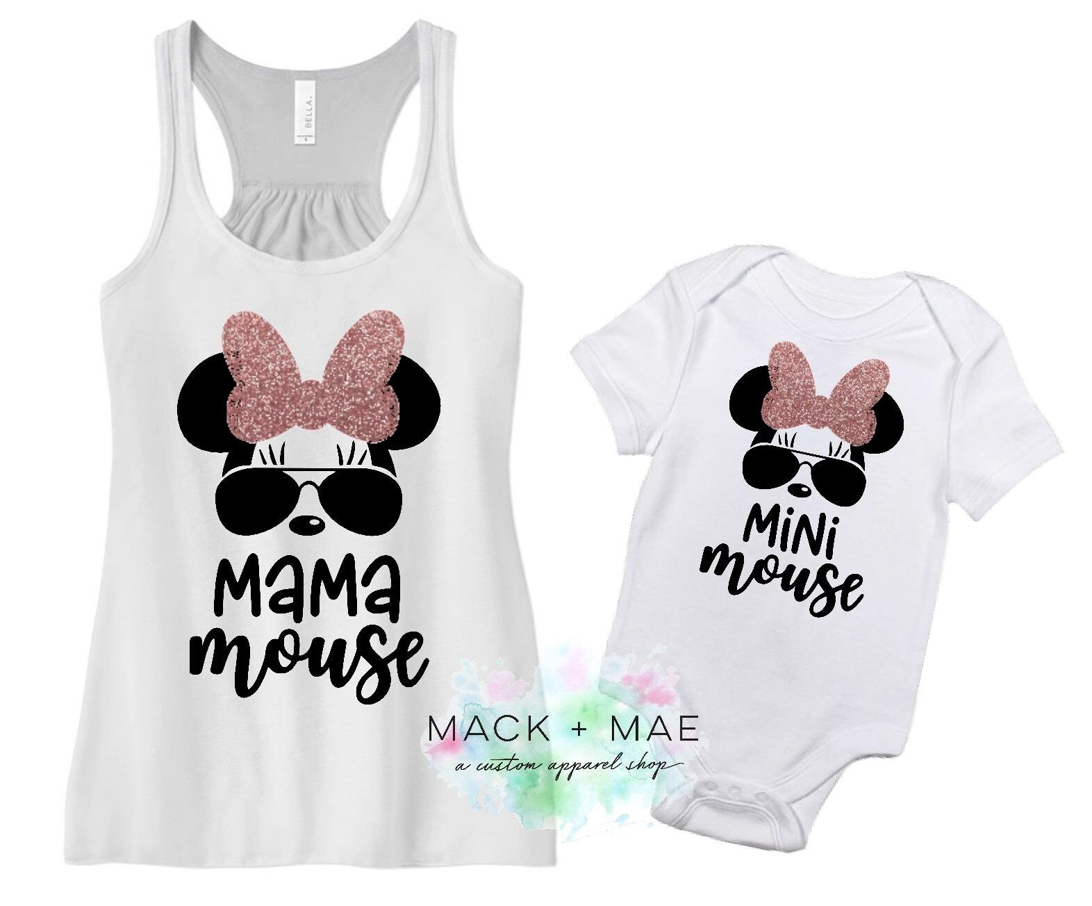 Mama Mouse and Mini Mouse Minnie Mouse 