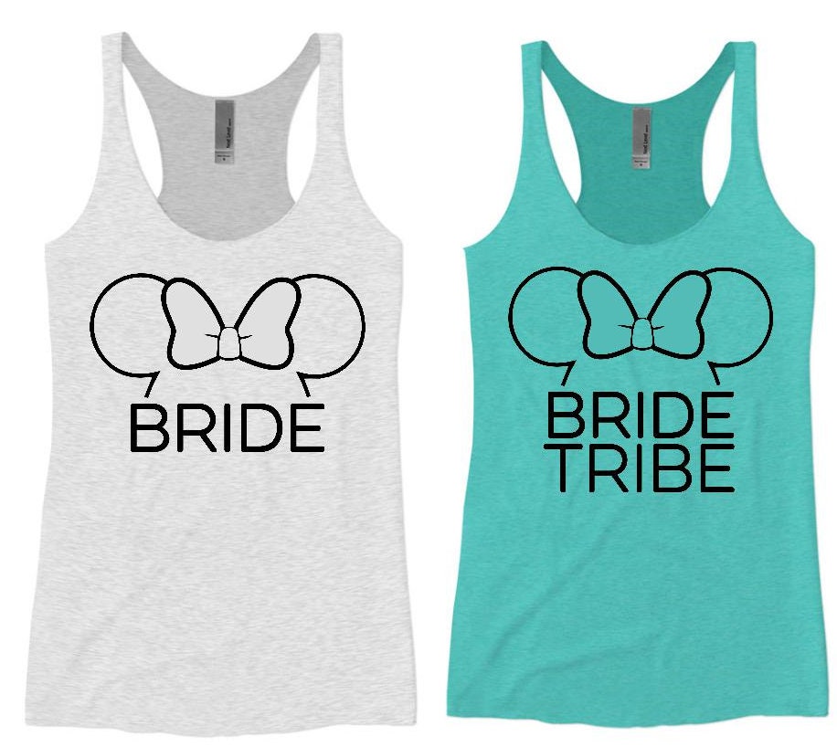 Disney Bride Tank Disney Bridal Party Shirts Women's | Etsy