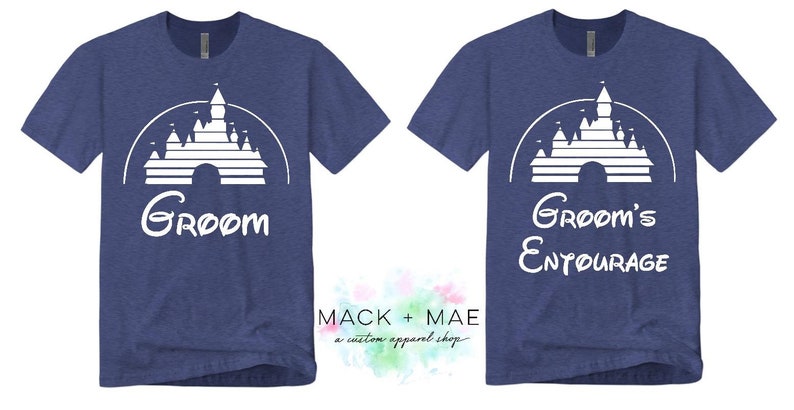 Disney Groom Shirts, Castle Groom Tee, Groomsmen, Disney Wedding, Bridal Party, Disney Bachelor Party image 1