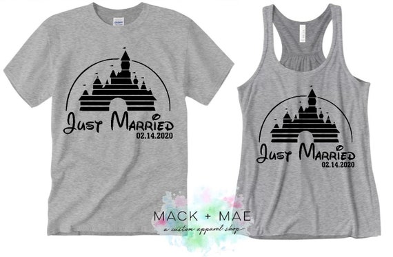 Disney bride best sale and groom shirts