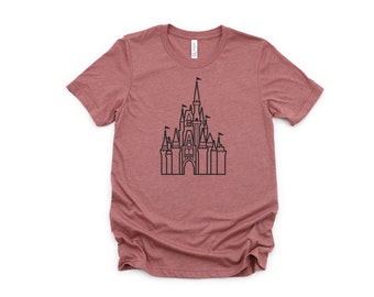 Disney Inspired CASTLE  Triblend T Shirt