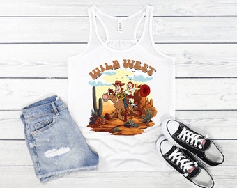 TOY STORY Jessie & Woody Tank, Girls Disney Tank, Disneyland Tank, Disney World Tank, Girls - Women's, Kids Disney Tank