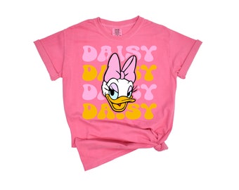 DISNEY Inspired  DAISY DUCK T Shirt,  Daisy Oversized Tee, Disneyland T Shirt, Disney World T Shirt