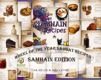 Samhain Cookbook: Wheel of the Year Recipes (PDF Instant Download)