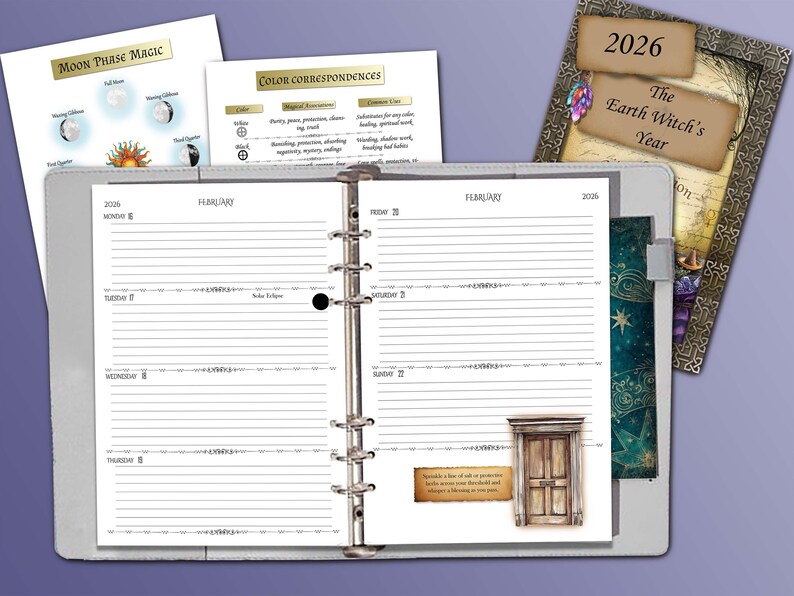 Planner Ritual 2026 Earth Witch Planner: Ritual Edition, Northern Hemisphere ...
