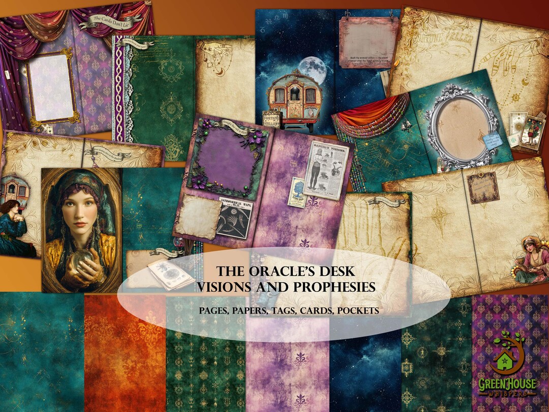 The Oracle’s Desk | Printable Fortune Teller Junk Journal Kit ...