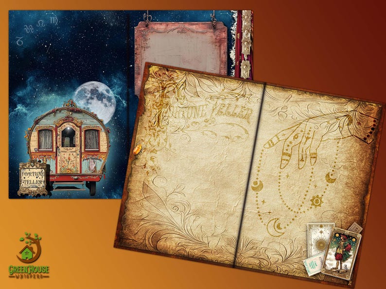 The Oracle’s Desk | Printable Fortune Teller Junk Journal Kit ...