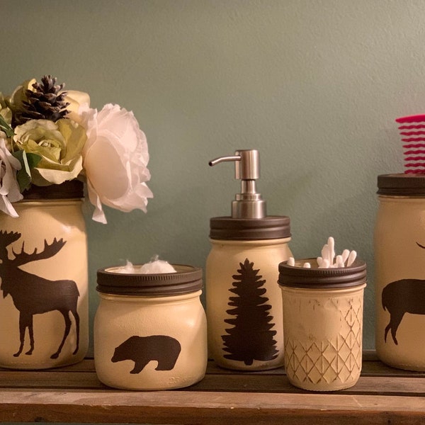 Mason Jar Bathroom - Etsy