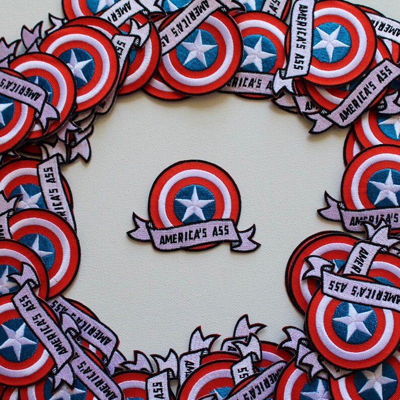 Captain America/'s Ass Iron on Patch