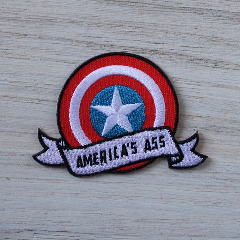 Captain America/'s Ass Iron on Patch