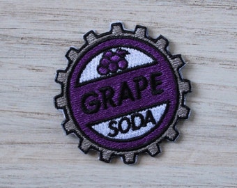 Disney Up Grape Soda Cap Scout Badge Embroidered Iron On Patch Pop 119-O Disney Up Grape Soda Cap Scout Badge Embroidered Iron On Patch Pop 119-O