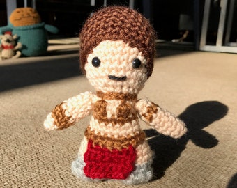 Star Wars Slave Leia Amigurumi,  hand crocheted