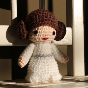 Star Wars Princess Leia Amigurumi,  hand crocheted