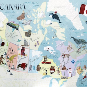 OUR CANADA - Bildungskarte Kanada für Kinder