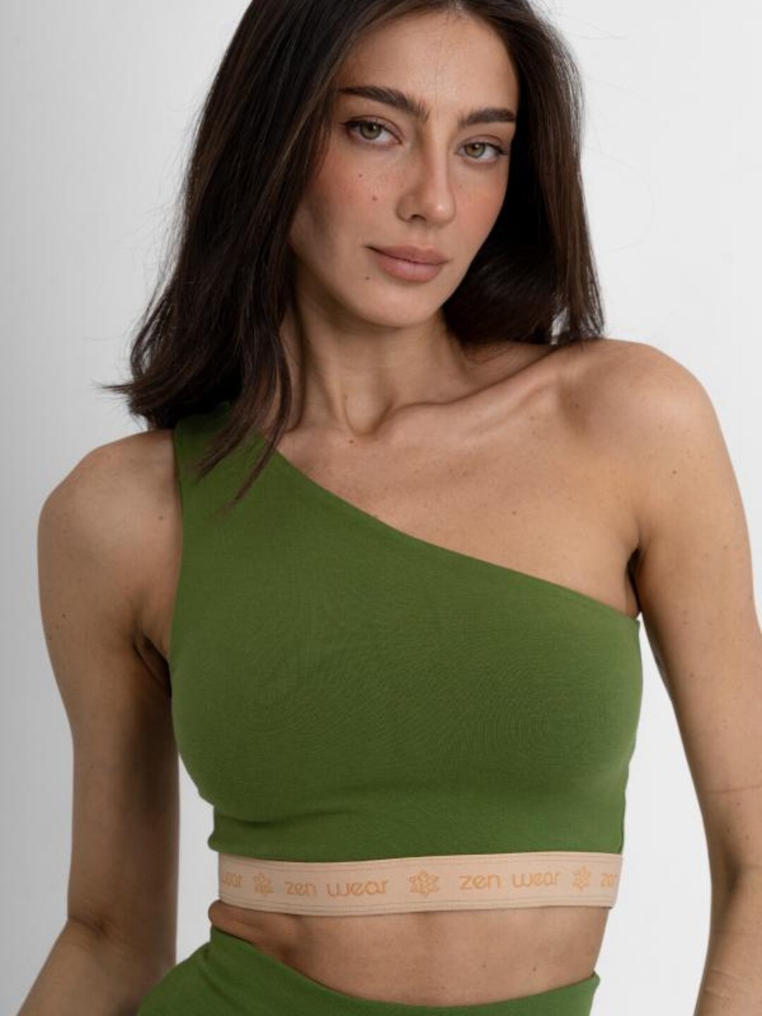 ヨガ・ピラティス seed and soil Asana tops Organic Cotton Top/ Green Yoga Top/ Sport Yoga Top/ Organic Cotton