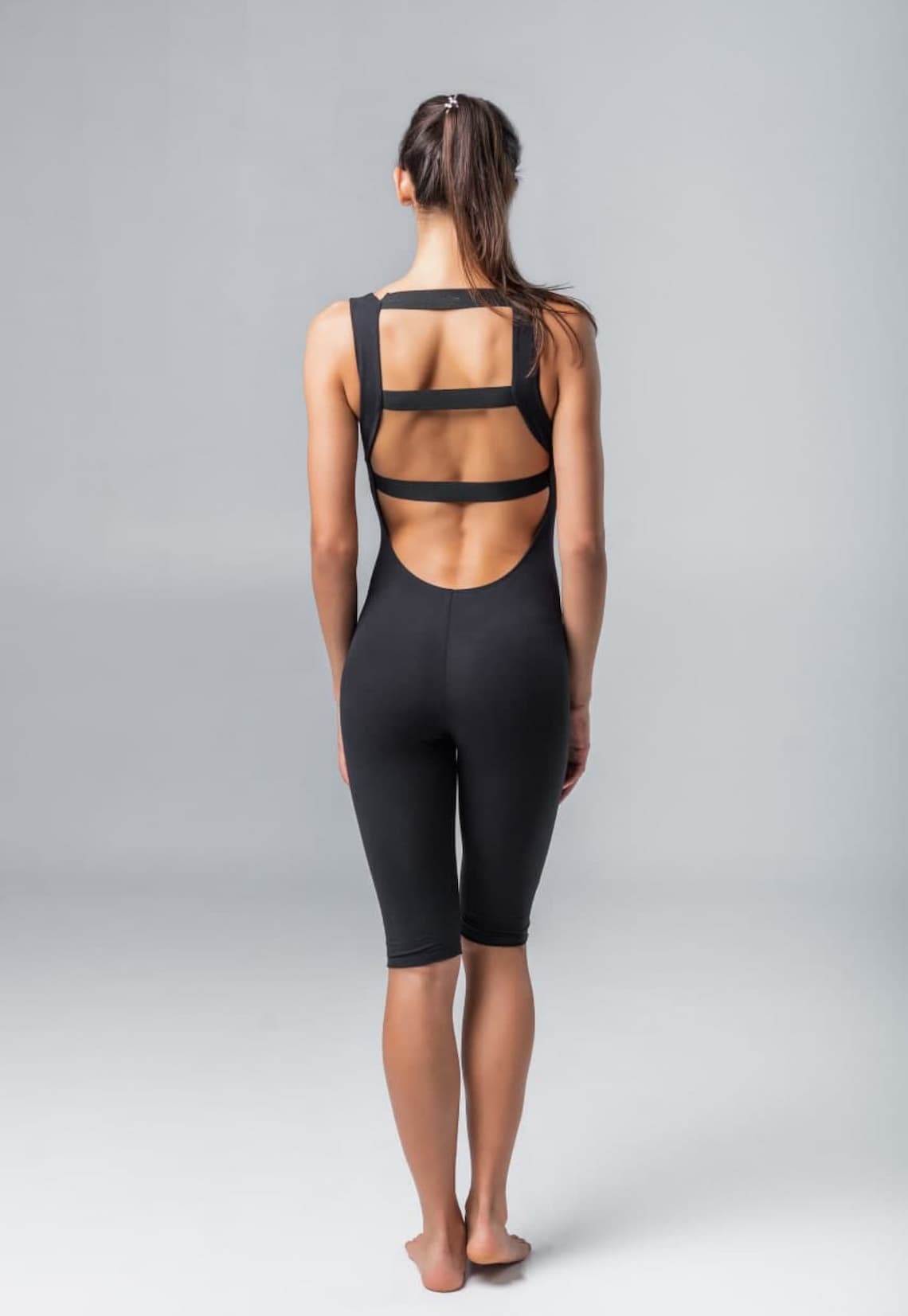 Womens Yoga Jumpsuit /Yoga bodysuit/ Unitard/ Open back Etsy