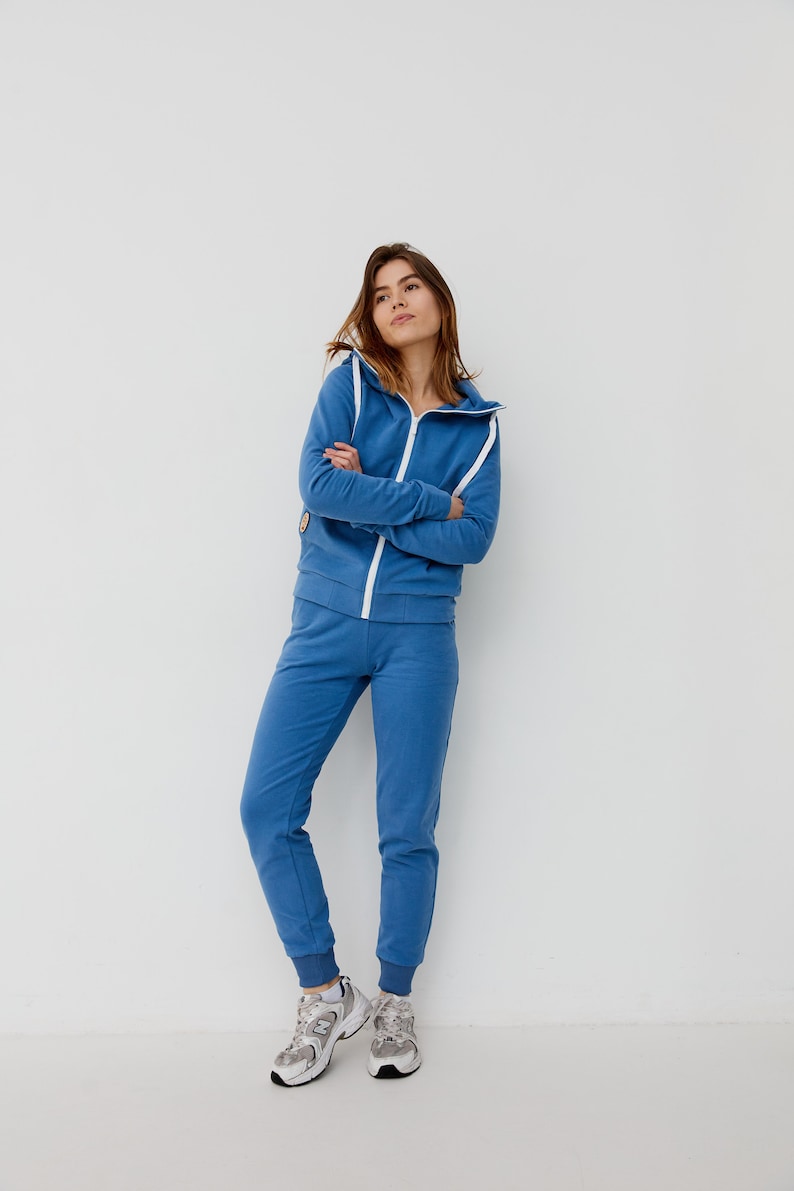 Cotton tracksuit/ Cotton sport wear/ Cotton tracksuit for sport/ Cozy tracksuit for home/ Cotton sport suit for yoga/ Cotton yoga wear image 8