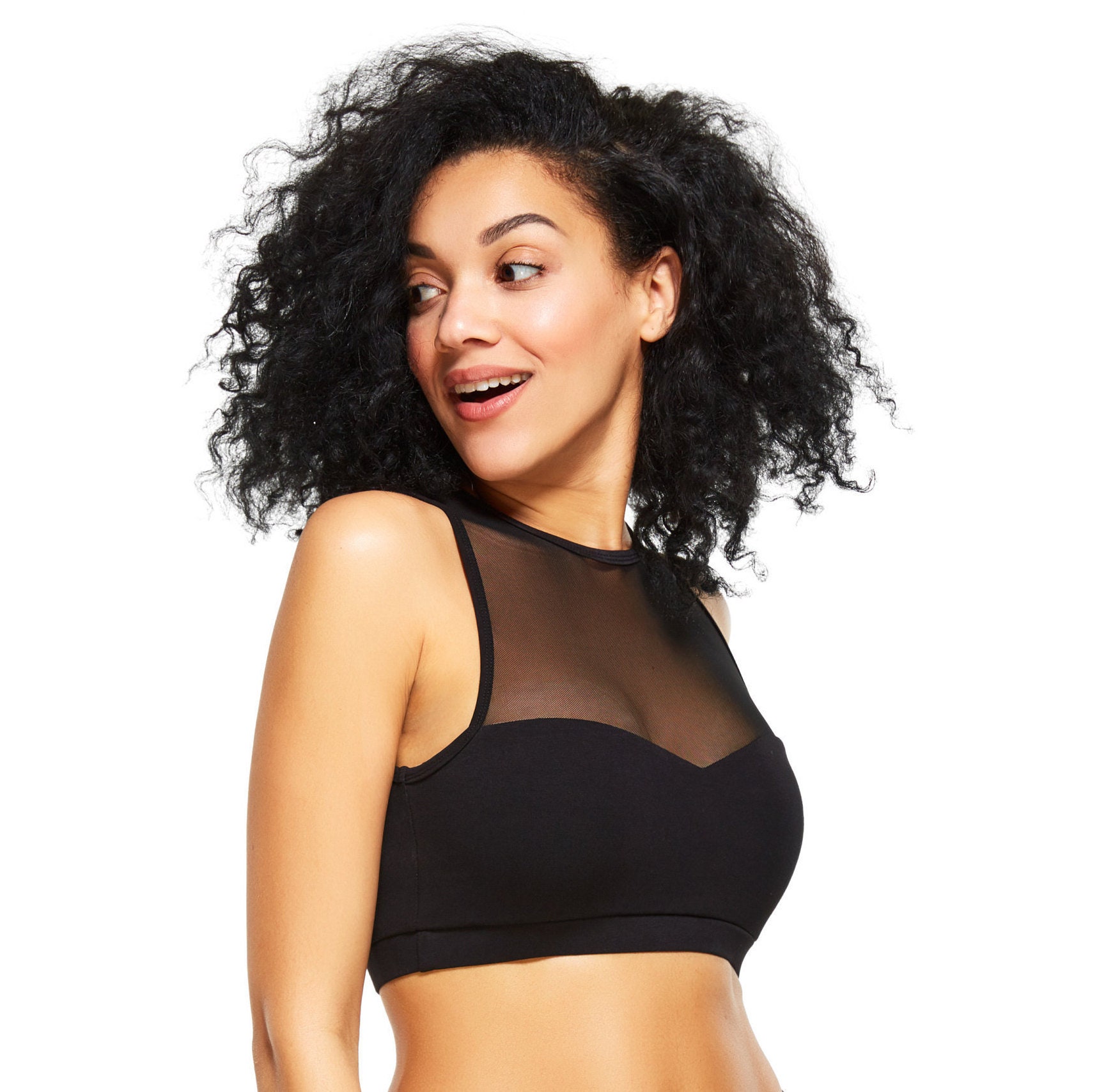 Mesh Black Sports Bra Sexy Strappy Pull Over Tank Fitness Gym Bra Sports  Shockproof Running Sportswear (Color : Black, Size : Medium) : :  Clothing, Shoes & Accessories