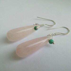 Sensual & exhilarating rose quartz earrings image 4