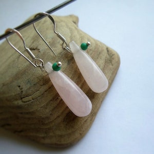 Sensual & exhilarating rose quartz earrings image 1