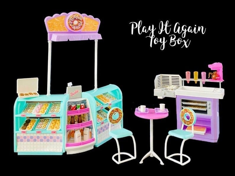 Barbie Donut Shop playset Almost Complete... 30 plus pieces | Etsy