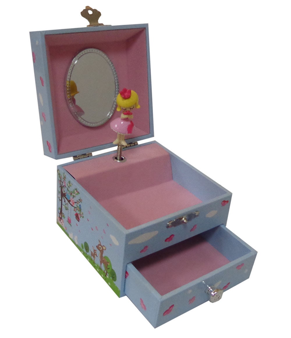 Musical Jewellery Box for Little Girl Personalised Forest Etsy UK