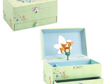 Personalised Jewellery Box - Little Fawn | Personalised Kids Musical Jewellery  Box | Child's Keepsake Box | Personalised Kid Treasure Box