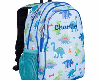 Embroidered Personalised Dinosaur Backpack  | Personalised Dinosaur Kids Bag | High Quality Dinosaur Rucksack | Dino Backpack