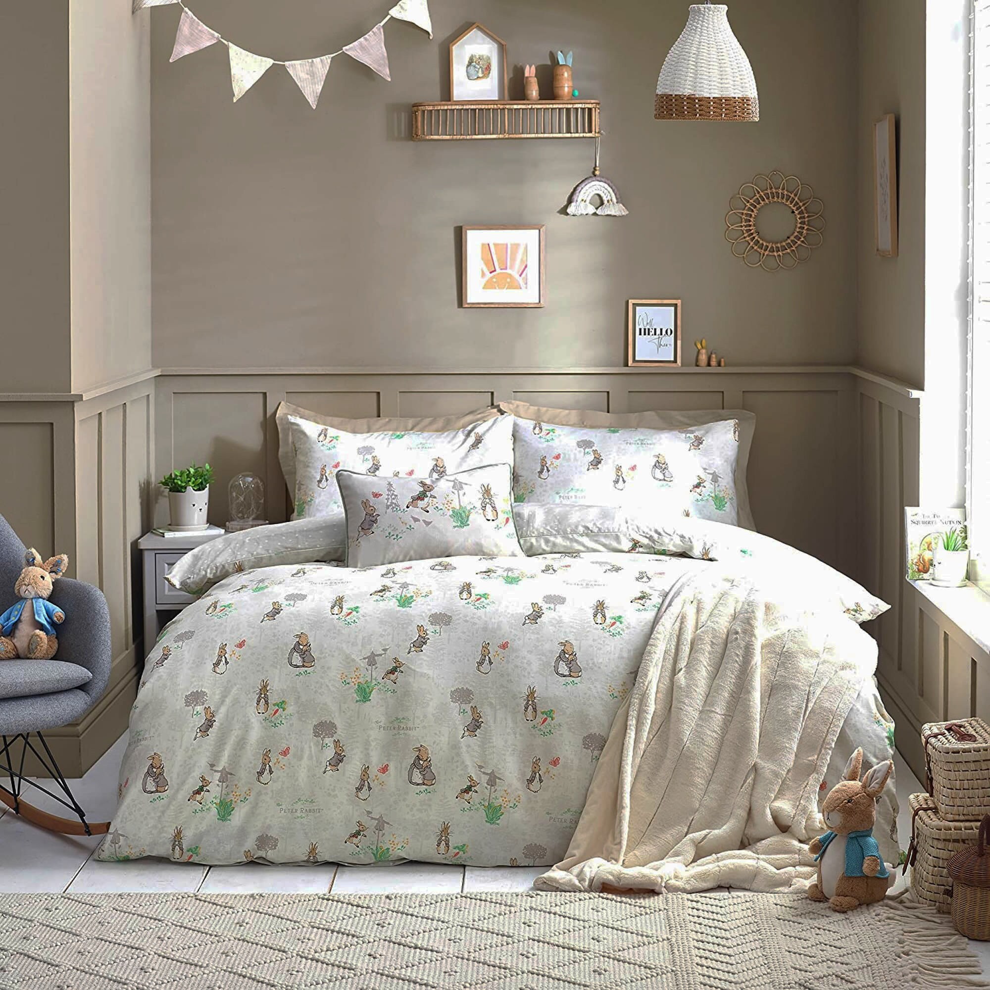 Peter Rabbit Cot Bed Duvet Cover Pure Cotton Junior Duvet Etsy UK