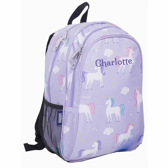 unicorn backpack personalised