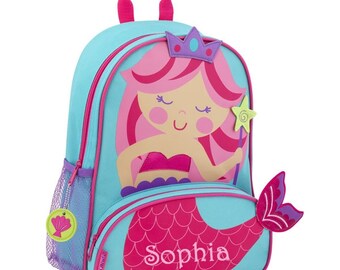 personalised mermaid backpack