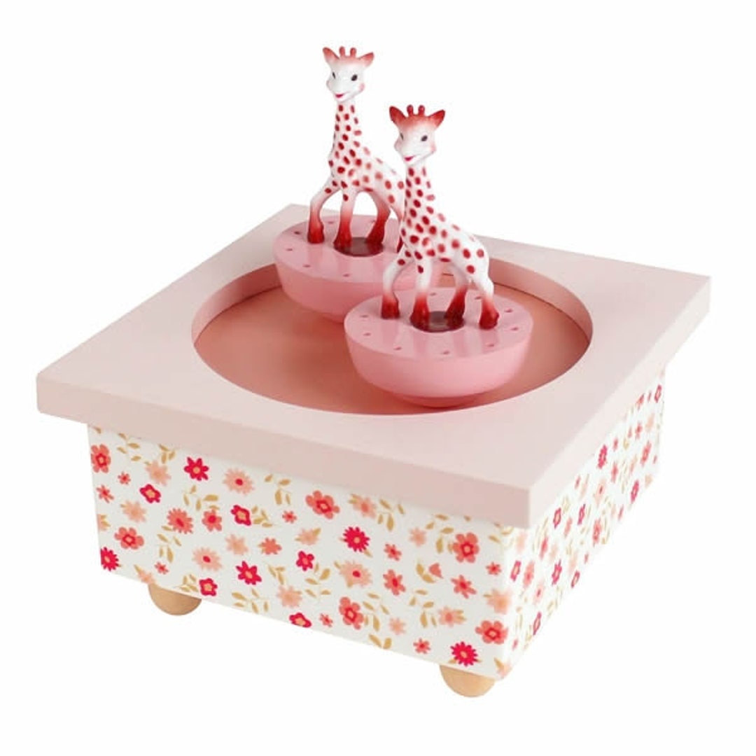 Baby Music Box Personalised Sophie the Giraffe Baby Girl Gift