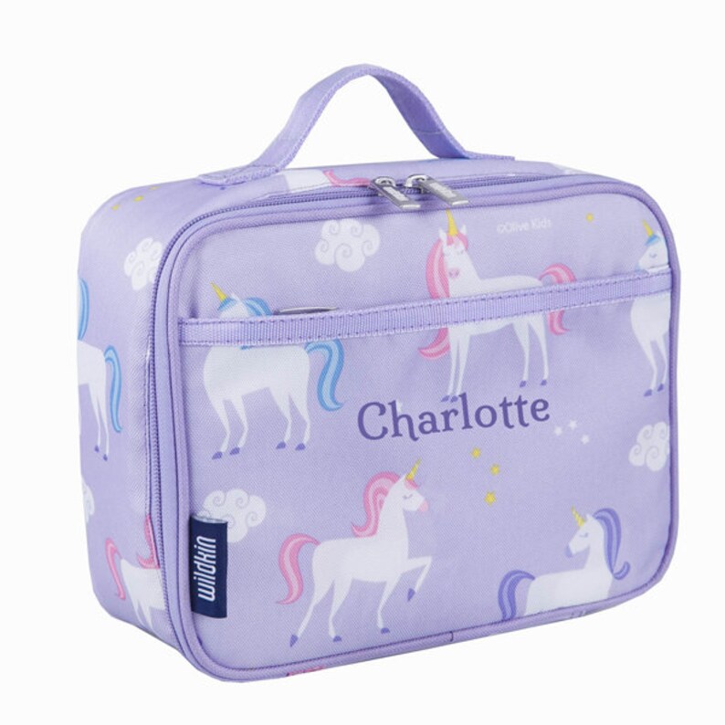 personalised unicorn lunch box