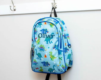 Embroidered Personalised Dinosaur Backpack  | Personalised Dinosaur Kids Bag | High Quality Dinosaur Rucksack | Dino Backpack