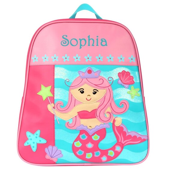 personalised mermaid backpack