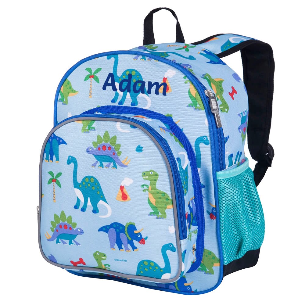 Dinosaur Toddler Backpack Personalised by embroidery Boys Etsy