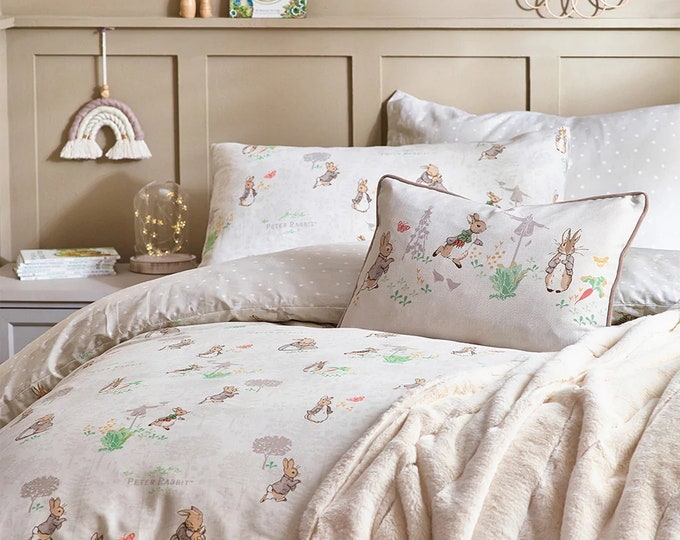 Peter Rabbit Cot Bed Duvet Cover Pure Cotton Junior Duvet Etsy UK