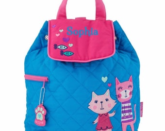 Kids Backpack Personalised - Cats | Toddler Nursery Backpack For Boy, Girl | Nursery Backpack | Personalised Toddler Backpack | Cat Bag