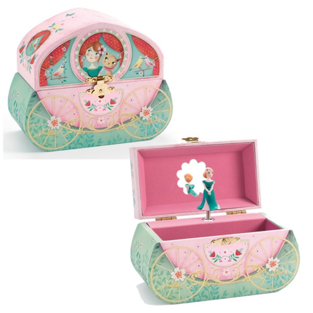 Personalised Princess Carriage Musical Jewellery Box Children's Musical