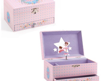 Personalised Ballerina Musical Jewellery Box | Personalised Kids Jewellery Box | Child's Keepsake Box | Kids Ballet Jewellery Box