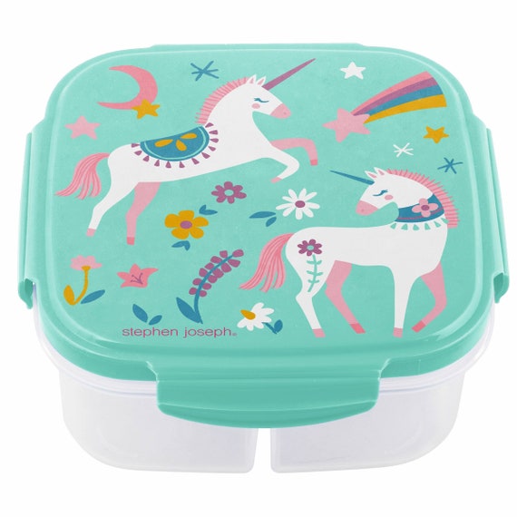 Unicorn Snack Box with Ice Pack, 6 x 6 x 2.5 inches, Mardel