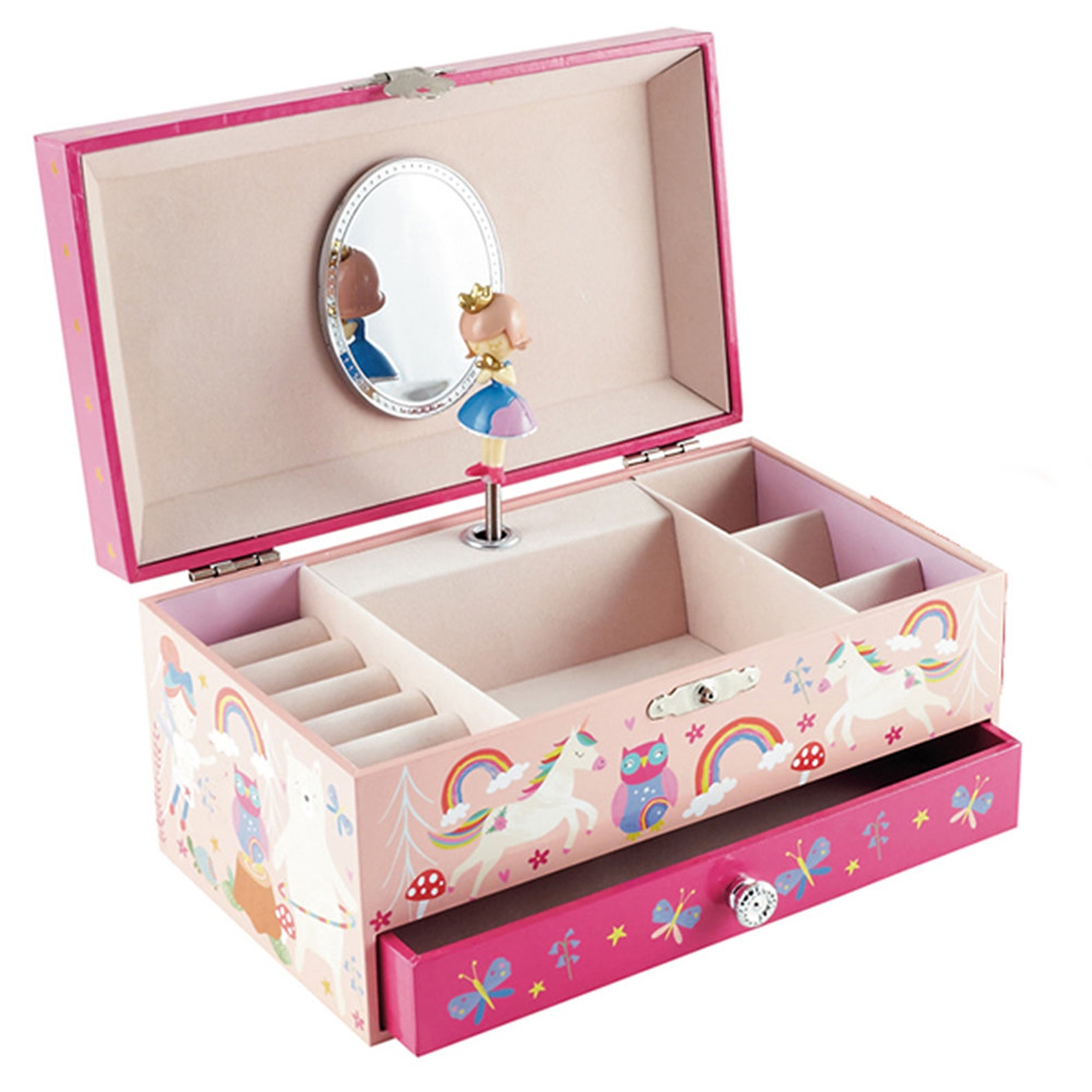 Personalised Children's Jewellery Box Rainbow Unicorn Etsy UK