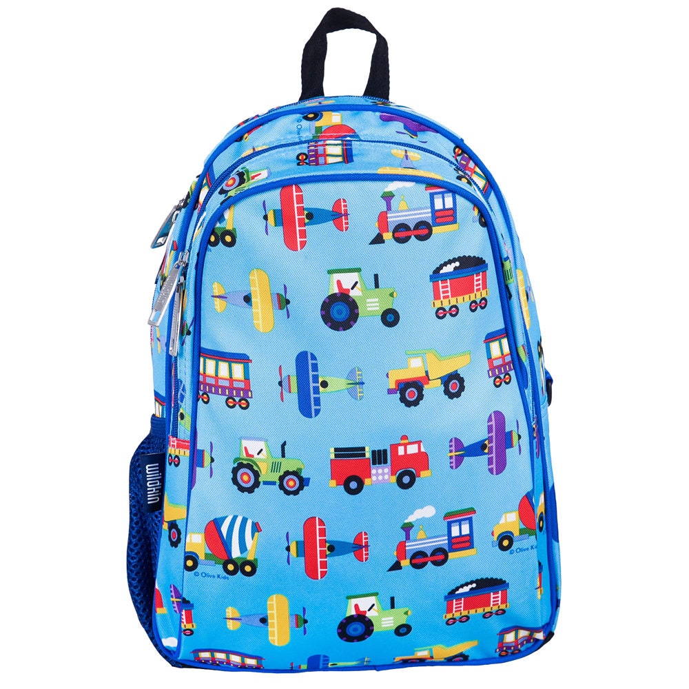 Kids School Backpack Personalised Transport Themed Kids Etsy