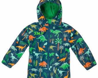 Dinosaur Raincoat Personalised for 4 to 5 Years kids |  Kids Raincoat with Dinosaur Design | Toddler Dino Raincoat | Dinosaur Raincoat