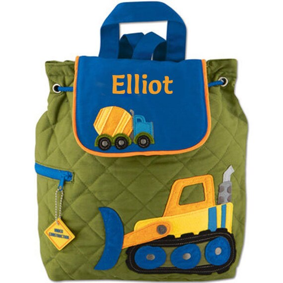 Nursery Bag School Digger Personalised Stephen Joseph Backpack