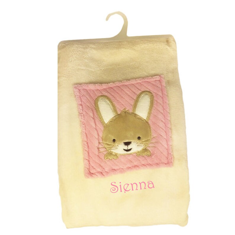 personalised pink bunny