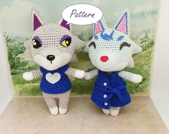 Download Pattern: Amigurumi Whitney Fang Wolf Crochet Plush PDF